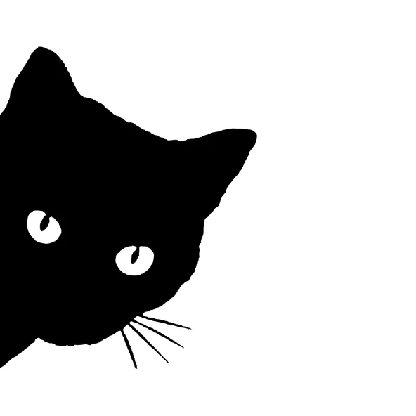 Kedi Sticker 17x17 Cm Siyah ürün görseli 1