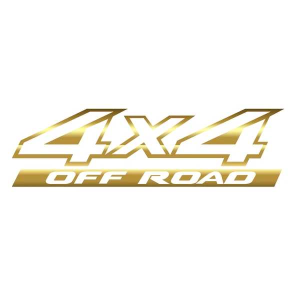 4x4 Ofroad Sticker 17x17 Cm Gold ürün görseli 1