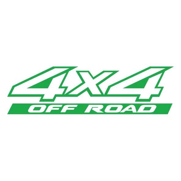 4x4 Ofroad Sticker 17x17 Cm Yeşil ürün görseli 1