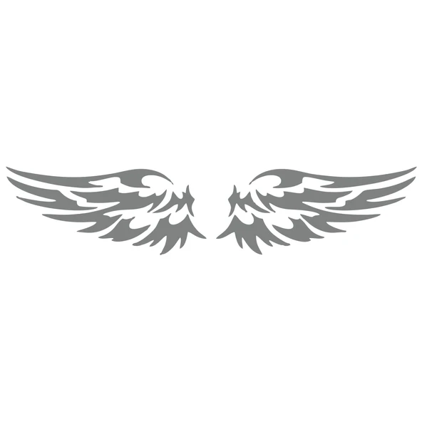 Çift Kanat Oto Logo Sticker  17x17 Cm Gri ürün görseli 1