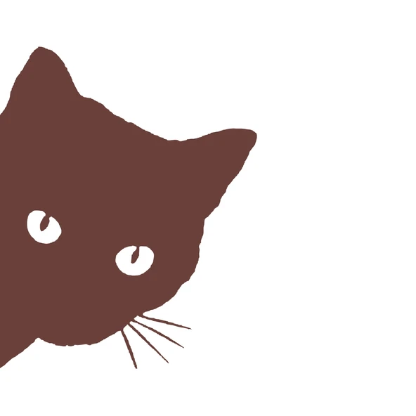 Kedi Sticker 17x17 Cm Kahverengi ürün görseli 1