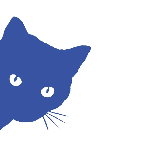 Kedi Sticker 17x17 Cm Mavi ürün görseli 1