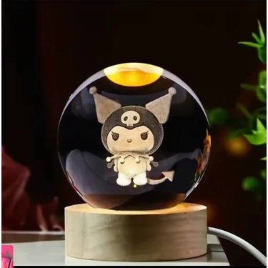 Kuromi Işıklı Cam Küre Kod 63 ürün görseli 1