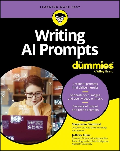 Writing AI Prompts For Dummies Diamond Allan ürün görseli 1