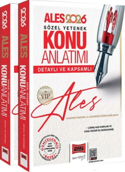 2026 ALES VIP Sayısal Sözel Yetenek Detaylı ve Kapsamlı Konu Anlatımı 2 Cilt Yargı Yayınları ürün görseli 1