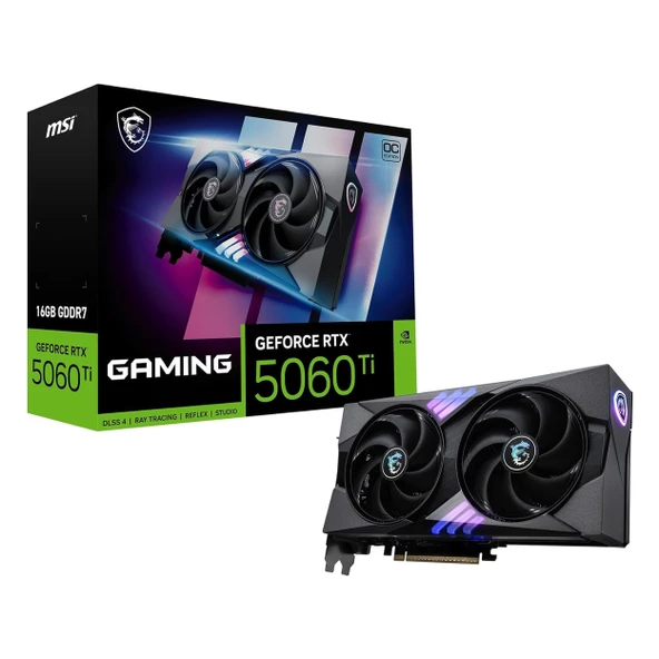 MSI Gaming GeForce RTX 5060 Ti OC 16GB GDDR7 128Bit HDMI/DP Ekran Kartı ürün görseli 1