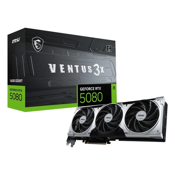 MSI Ventus 3X Plus GeForce RTX 5080 16GB GDDR7 256Bit HDMI/DP Ekran Kartı ürün görseli 1