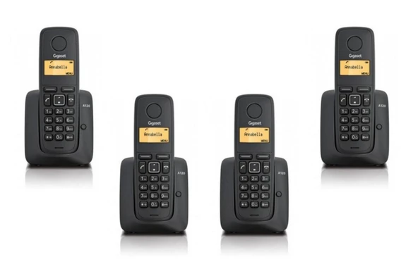 Gigaset 1 Harici 4 Dahili Dect Telsiz Kablosuz Telefon Santrali Siyah ürün görseli 1