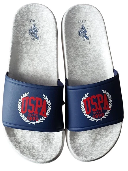 U.S.POLO ASSN KALKAN GLB 4FX BEYAZ LACİVERT GÜNLÜK SPOR PLAJ TERLİĞİ ürün görseli 1