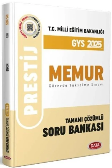 2025 Milli Eğitim Bakanlığı Memur GYS Tamamı Çözümlü Soru Bankası Data Yayınları ürün görseli 1