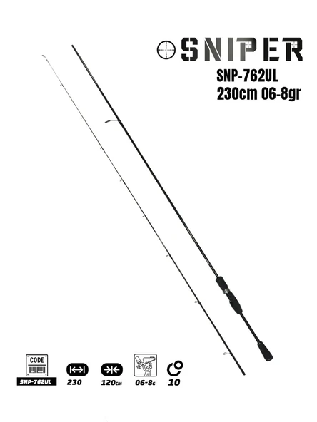 Sniper 230 Cm 06-8 gr Ultra Light Lrf Kamış ürün görseli 1
