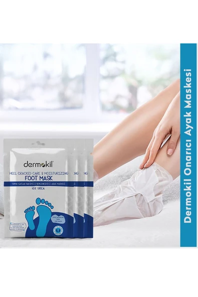 Dermokil Topuk Çatlak Bakımı &Nemlendirici Ayak Maskesi 30 ML ürün görseli 1