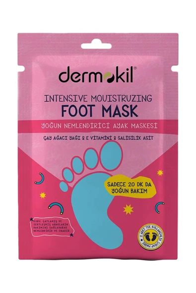 Dermokil Yoğun Nemlendirici Ayak Maskesi 30 ml ürün görseli 1