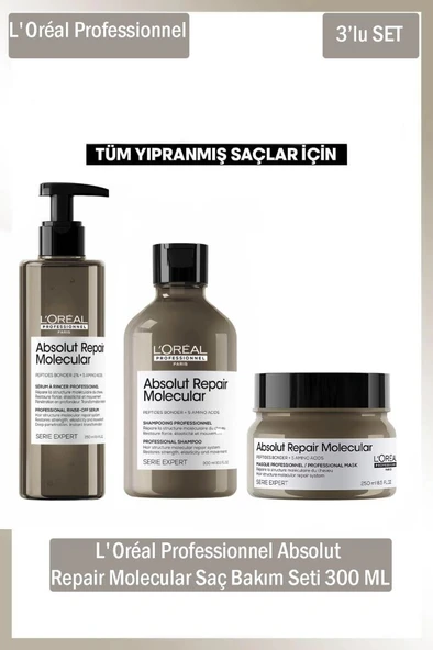 L'Oreal Professionnel Absolut Repair Molecular 300 ml Saç Bakım Seti ürün görseli 1