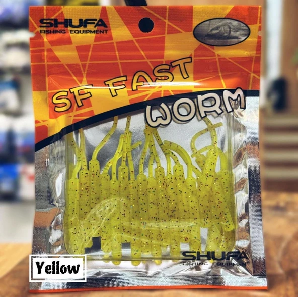 Shufa SF Fast Worm 5.1cm Lrf Silikon Yem - Resim 4