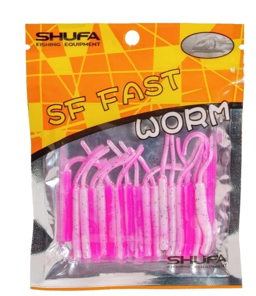 Shufa SF Fast Worm 5.1cm Lrf Silikon Yem - Resim 6