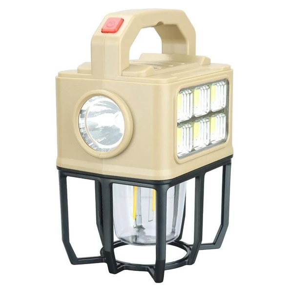 Powermaster PM-26460 3 Modlu Beyaz - Filament Solar Masa - Kamp Lambası - El Feneri ürün görseli 1