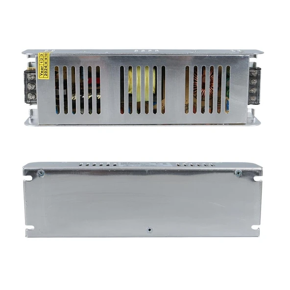 Ledx ALN-M1220S 12 Volt 20 Amper 240 Watt Slim Metal Kasa Adaptör 225X65x38mm ürün görseli 1