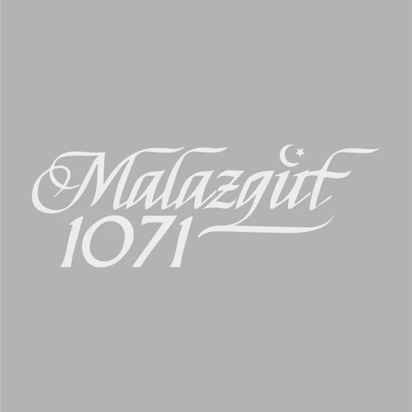 Malazgirt 1071 Sitcker17x17 Cm Beyaz ürün görseli 1