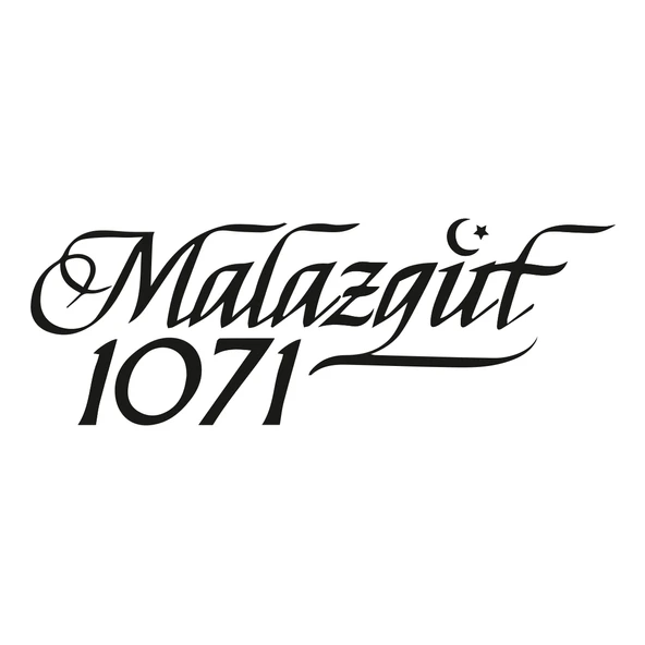 Malazgirt 1071 Sitcker17x17 Cm Siyah ürün görseli 1