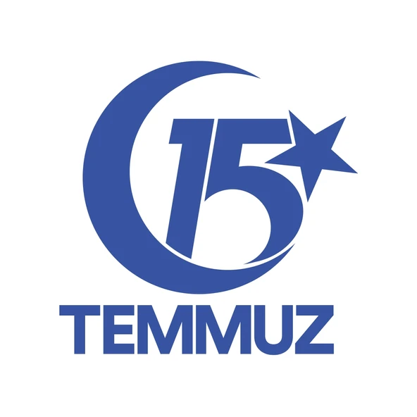15 Temmuz  Sticker 17x17 Cm Mavi ürün görseli 1