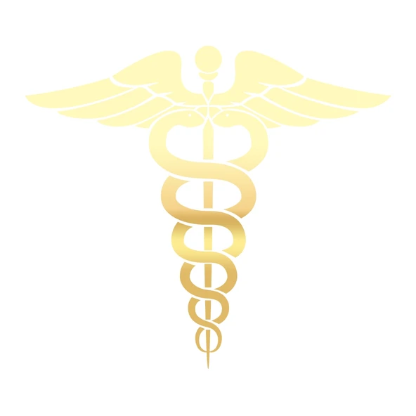 Tıp Logosu  Oto Sticker, Araba Sticker17x17 Cm Gold ürün görseli 1