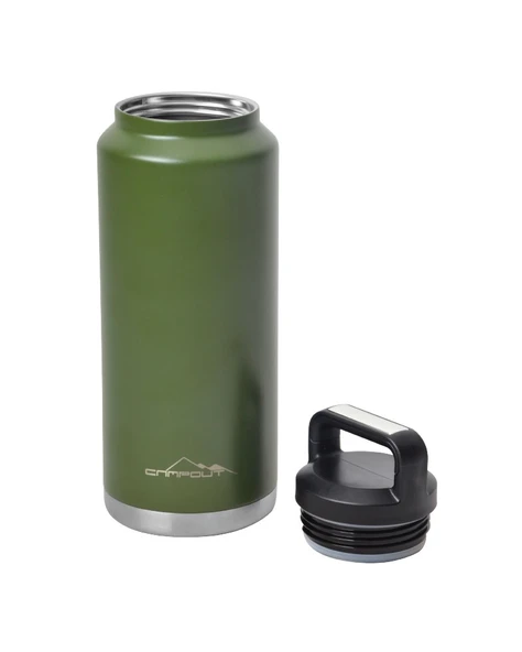 Nurgaz Campout Çift Katmanlı Termos 1000 ML Yeşil - Resim 2