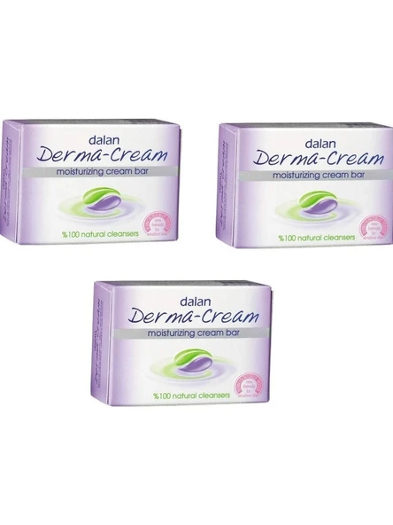 Dalan Derma Cream Nemlendiricili Bakım Sabun 3 Adet x 100 gr ürün görseli 1