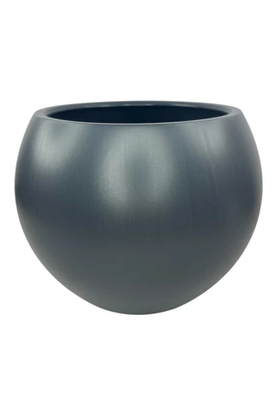 Nettenevime Küre Yuvarlak Top Vazo Dekoratif Saksı ANTRASİT 38*30cm ürün görseli 1