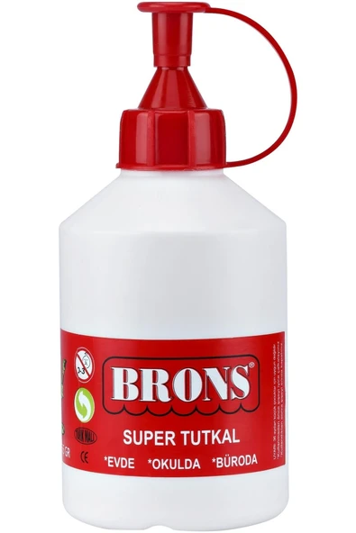 Brons Plastik Su Bazlı Beyaz Tutkal ( 250 gr ) ürün görseli 1