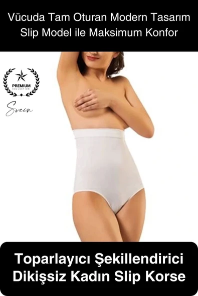 Premium Toparlayıcı Sıkılaştırıcı Kadın Slip Korse Rahat Dikişsiz Saran Günlük İç Çamaşır ürün görseli 1