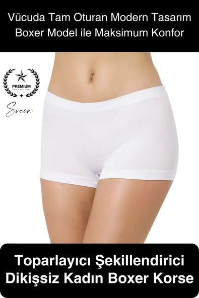 Premium Toparlayıcı Sıkılaştırıcı Kadın Boxer Korse Rahat Dikişsiz Saran Günlük İç Çamaşır ürün görseli 1