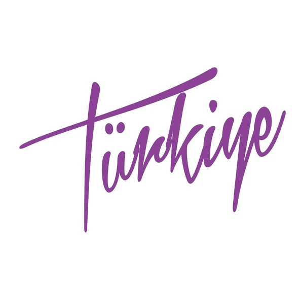 Türkiye Yazılı Sticker17x17 Cm Mor ürün görseli 1