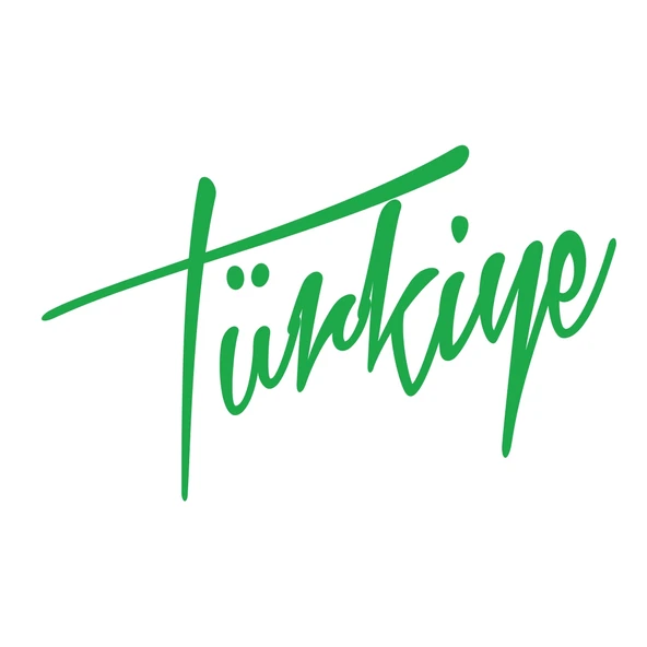 Türkiye Yazılı Sticker17x17 Cm Yeşil ürün görseli 1