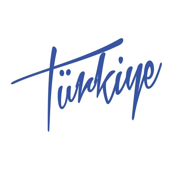 Türkiye Yazılı Sticker17x17 Cm Mavi ürün görseli 1