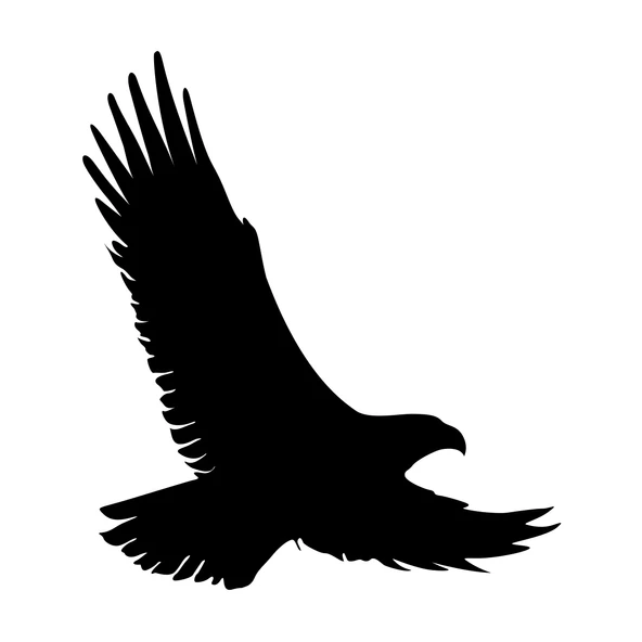 Uçan Kartal Sticker17x17 Cm Siyah ürün görseli 1