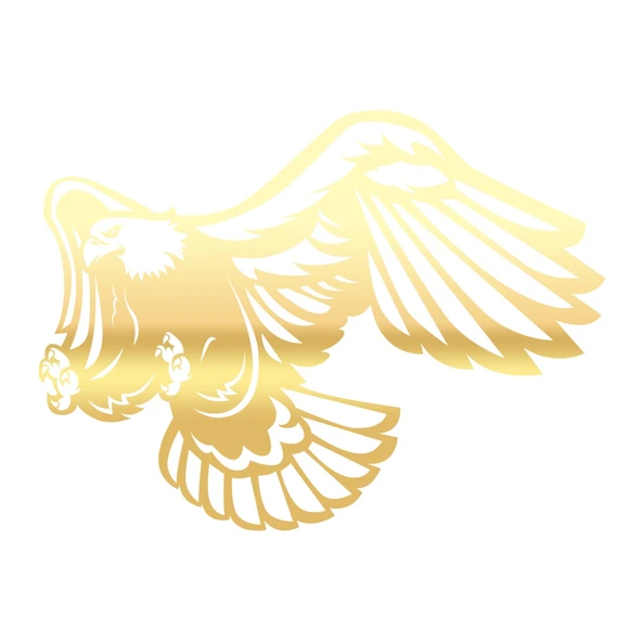 Kartal Sticker17x17 Cm Gold ürün görseli 1
