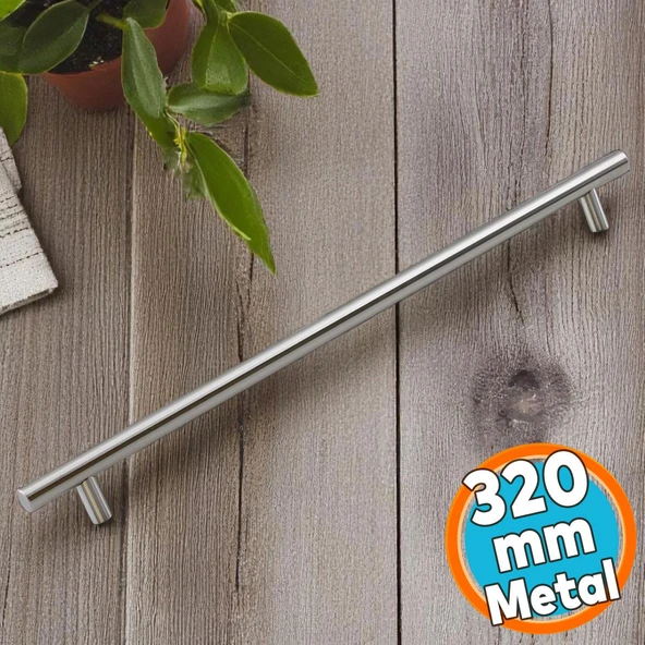 Mobilya Mutfak Çekmece Dolap Dolabı Kulpu Kulbu Kulpları İnox Metal Kulp (320 MM-32 CM) ürün görseli 1