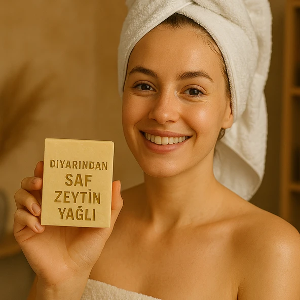 Diyarından Hatay Doğal  Saf Zeytinyağlı Sabun 3 Adet (375 Gr) ürün görseli 1