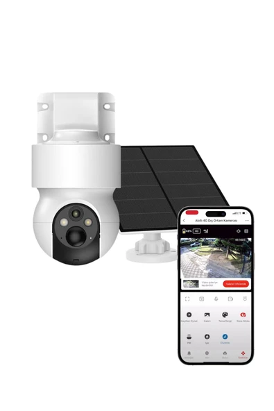 Xenon Smart Akıllı Güneş Enerjili Güvenlik Kamerası Hareket Takibi Ip65 Led Gece Görüşlü Dış Mekan Kamera X7262 ürün görseli 1