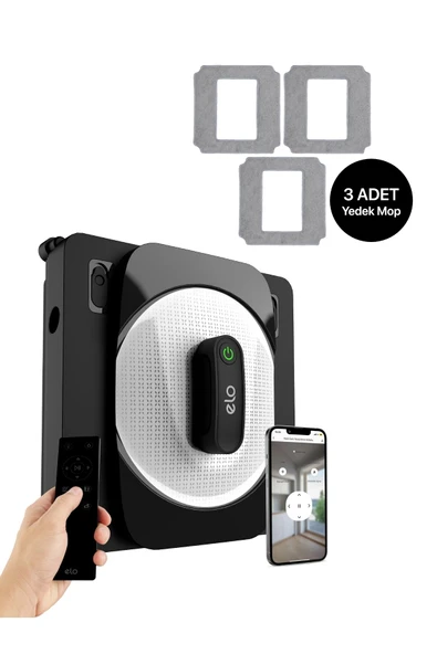 Xenon Smart Elo Akıllı Cam Silme Robotu Uzaktan Kumandalı Ve Mobil App Kontrollü Wi-fi Cam Temizleyici X8681 ürün görseli 1