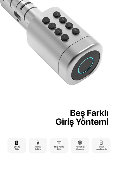 PTTAVM: Xenon Smart Akıllı Kapı Kilidi Mobil App Parmak Izi Şifre