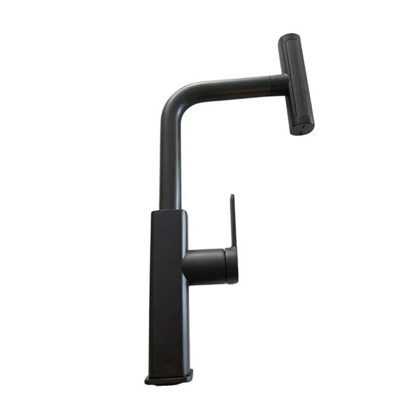 FLEKO LORA PLUS ANTRASİT SPİRALLİ MUTFAK EVYE BATARYASI ürün görseli 1