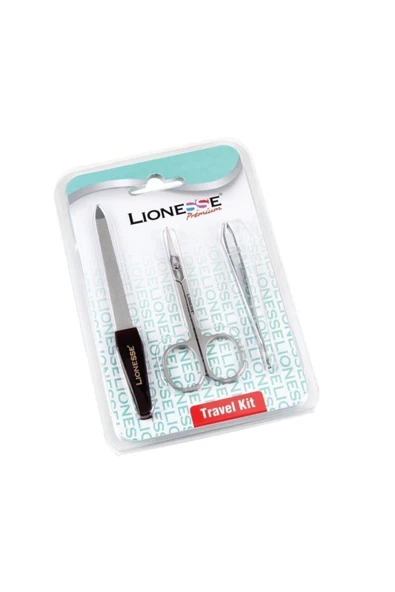 Lionesse Üçlü Kişisel Bakım Seti 7912 (Törpü - Makas - Cımbız) ürün görseli 1