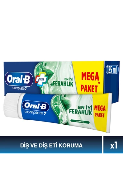Oral-B Complete 7 En İyi Ferahlık Diş Macunu 125 ml Mega Paket ürün görseli 1