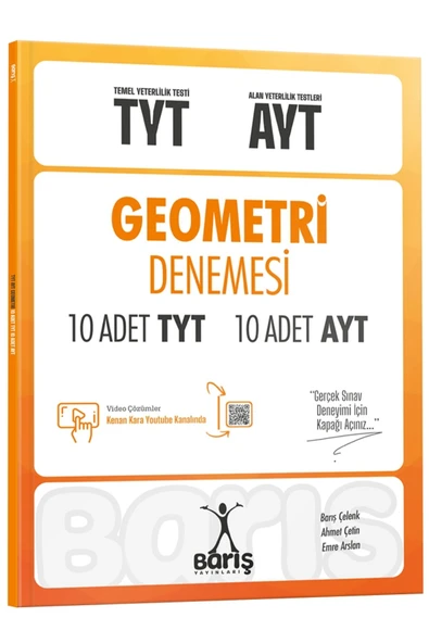 Barış Yayınları TYT-AYT Geometri Denemesi 10 Adet TYT 10 Adet AYT ürün görseli 1