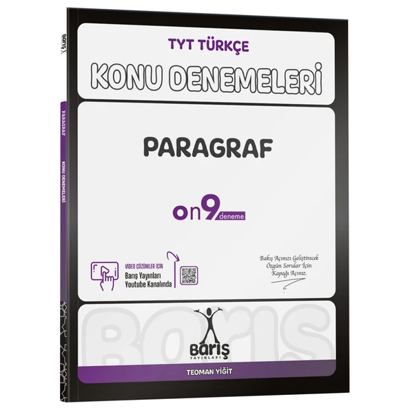 Barış Yayınları TYT Türkçe Paragraf Konu Denemeleri ürün görseli 1