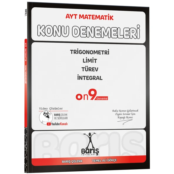 Barış Yayınları AYT Matematik Trigonometri Limit Türev İntegral Konu Denemeleri ürün görseli 1