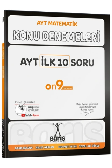 Barış Yayınları AYT İlk 10 Soru Konu Denemeleri ürün görseli 1