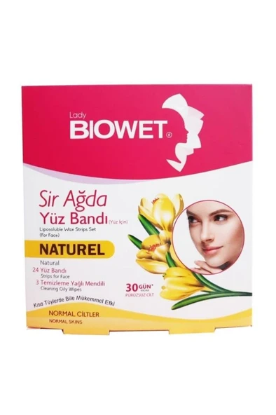Lady Biowet Biowet 27'li Yüz Sir Ağda Bandı Naturel ürün görseli 1